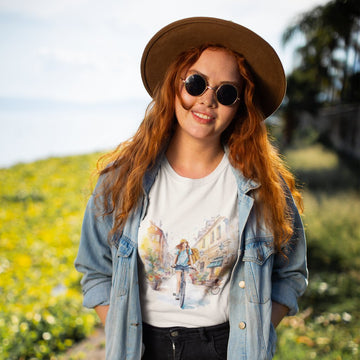 Sustainable graphic tees for wanderlust women